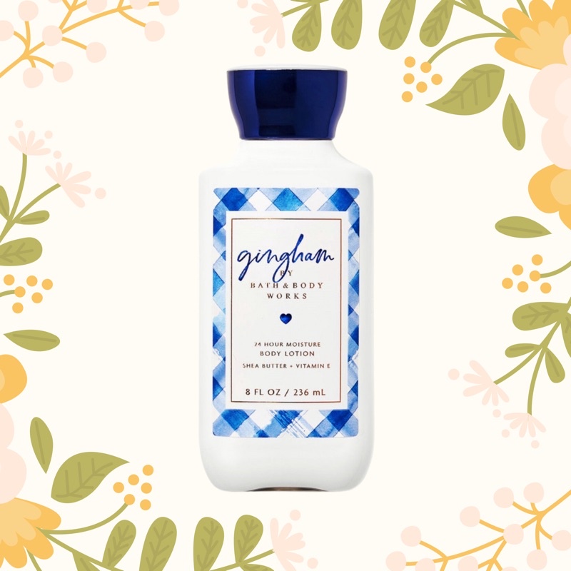 Sữa Dưỡng Thể Bath And Body Works Gingham Dưỡng Ẩm Cấp Nước Cho Da Mịn Màng Đều Màu Sáng Hồng Chai 236ml