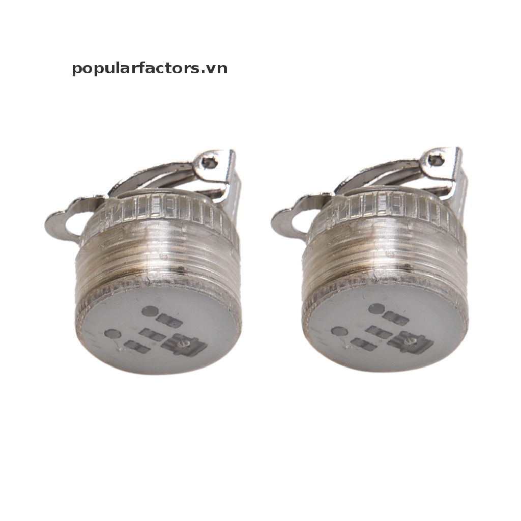 [Phổ Biến] Bông Tai Đinh Tán Có Đèn LED Màu Xanh Lam Đỏ Nhấp Nháy Cho Bữa Tiệc [VN]