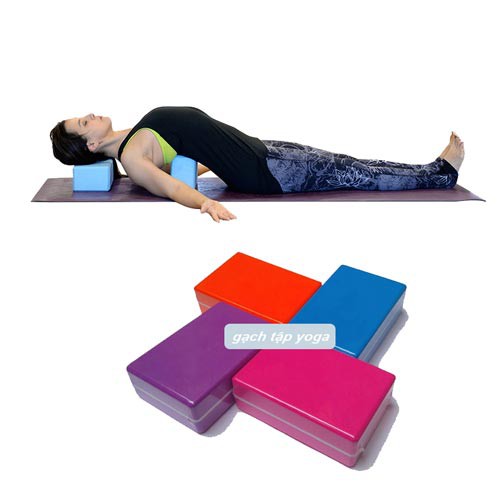 Gối Tập Yoga,Gạch Tập Yoga Chống Trơn Trượt PVC (Hàng Loại I)