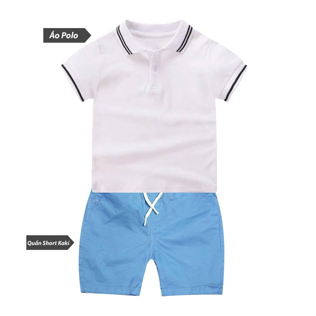 Áo Polo trơn VEMZKIDS áo polo bé trai (1-8 tuổi)