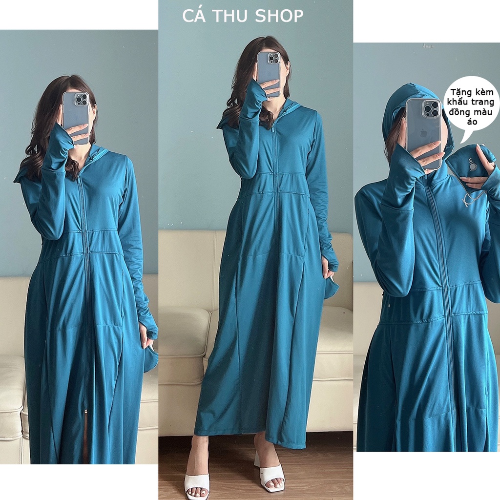 Áo chống nắng toàn thân kèm khẩu trang