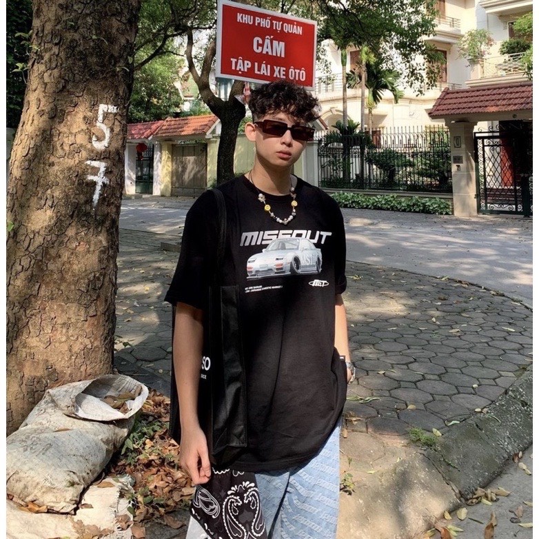 Áo thun nam nữ tay lỡ form rộng unisex Missout MST Garage JDM Tee vải mịn dày dặn Lyn Fashion