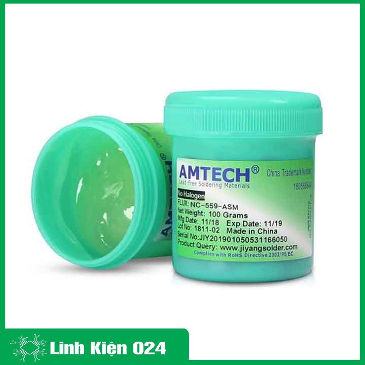 Mỡ hàn, keo hàn Amtech NC-559-ASM 100g hàng chuẩn loại 1