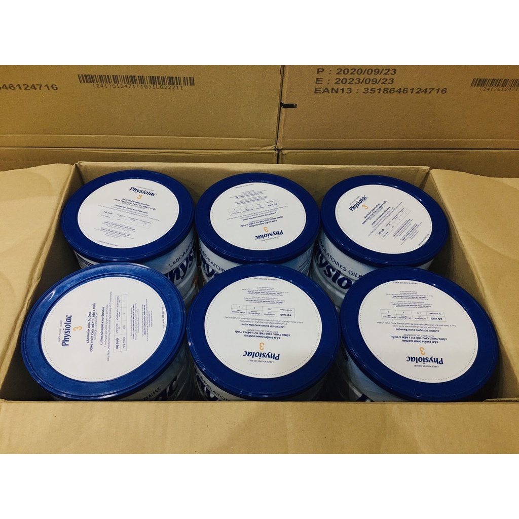 Sữa bột physiolac số 3 - 900g cho trẻ từ 1-3 tuổi. Sữa physiolac nhập nguyên lon từ pháp, sữa công thức cho bé