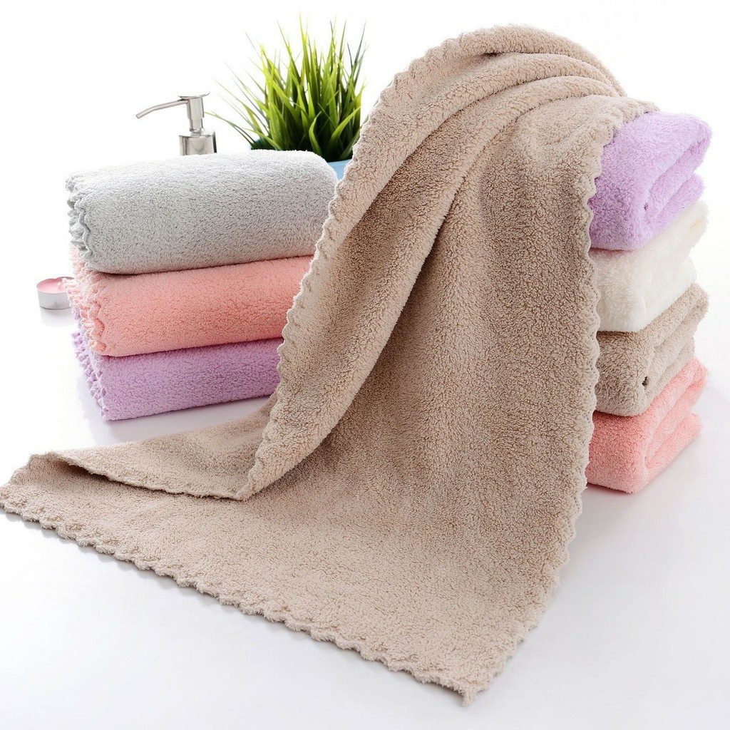 Khăn Mặt Lông Mịn Xuất Hàn Siêu Thắm - Khăn Lau Mặt Khăn Tắm Hàn Quốc 30 x 50cm Mềm Mại