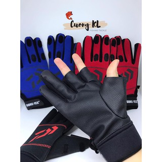 Găng tay câu cá mở ngón gập dán