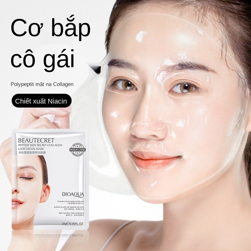 Mặt nạ dưỡng da Bioaoua-Peptide Collagen cấp ẩm chăm sóc làn da dành cho nữ