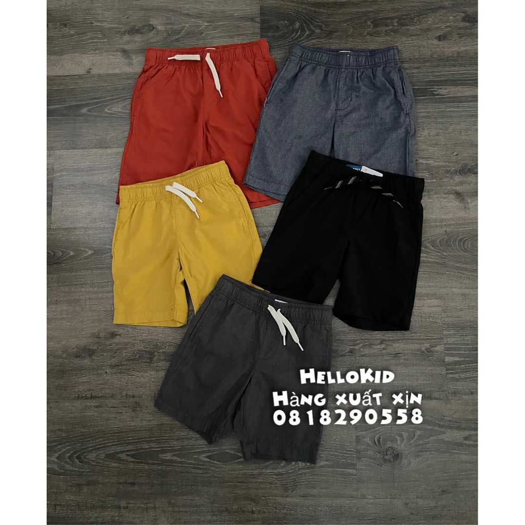 Q74 - Quần vải cotton màu jean bé trai