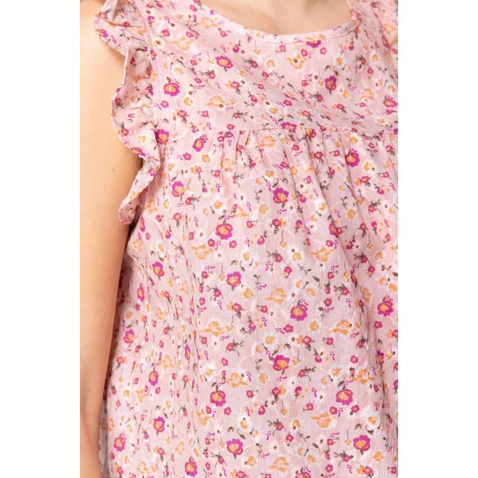 Áo thô thêu babydoll Active usa