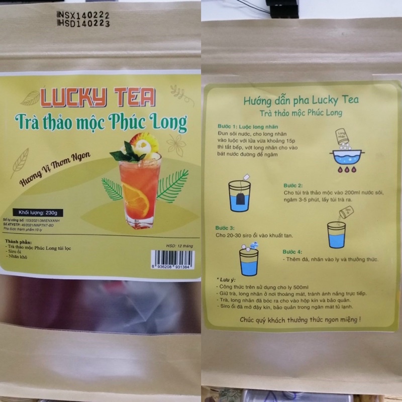 Set Nguyên Liệu Pha Trà Thảo Mộc Phúc Long - Ăn Vặt 492