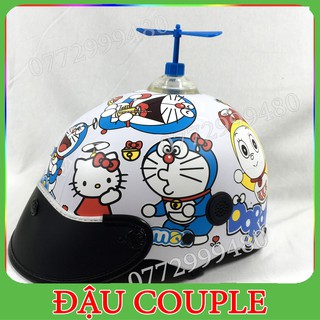 [FREESHIP HCM] Combo nón sơn nhúng cao cấp+chong chóng đôrêmon [[ẢNH THẬT+VIDEO][ĐẬU COUPLE]