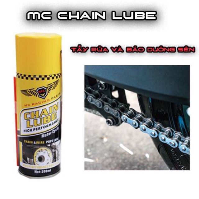 xịt sên và vệ sinh Sên MC RACING