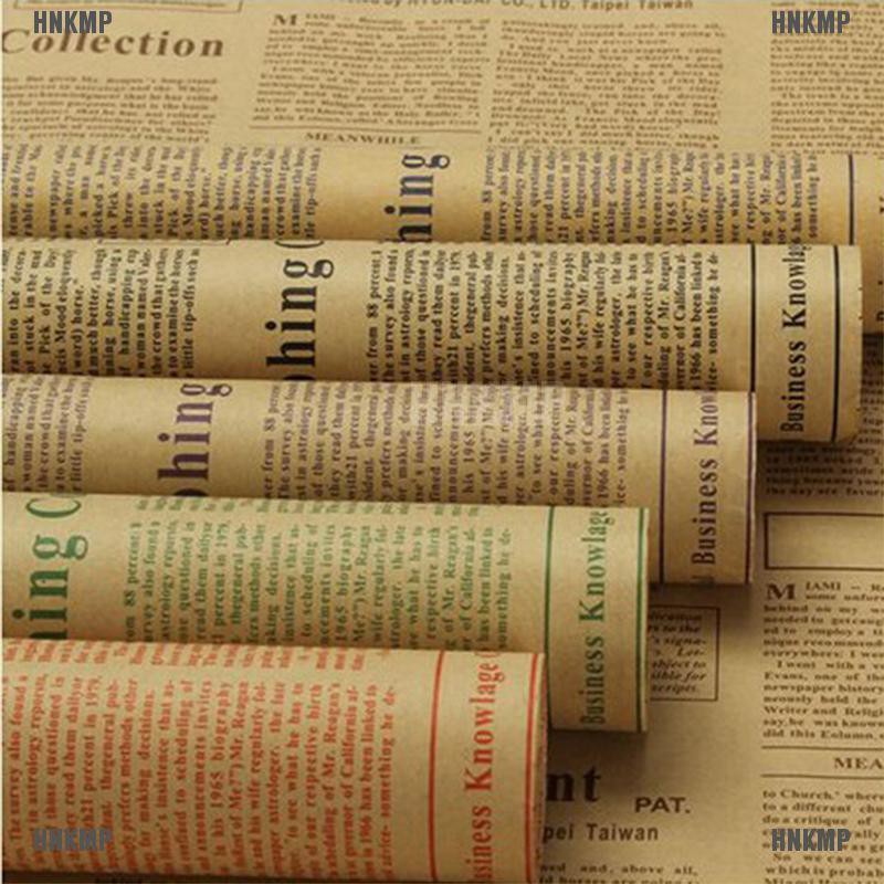 Giấy gói quà kiểu dáng báo giấy phong cách vintage HNKMP