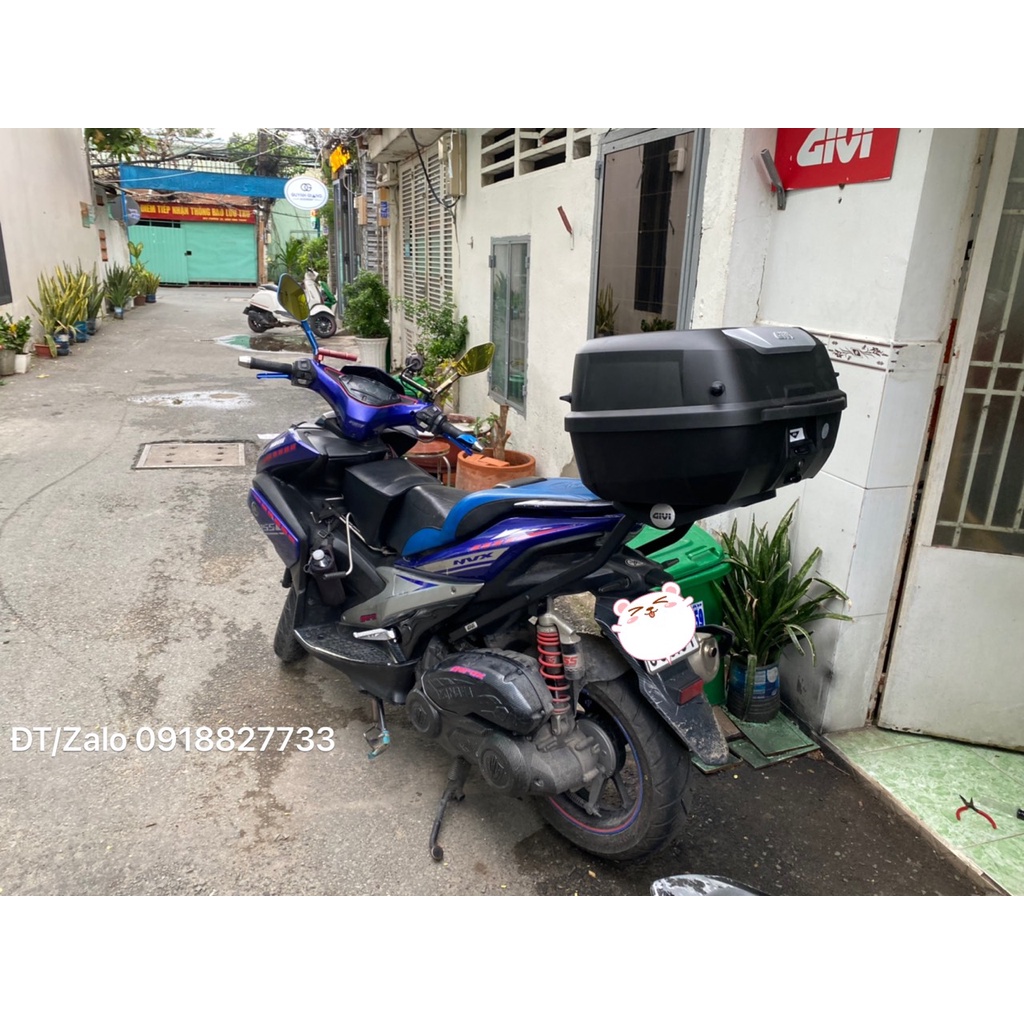 Thùng xe NVX, thùng Givi E43NTL_ADV, baga SRV NVX 155, hàng Givi chính hãng, bảo hành 2 năm.