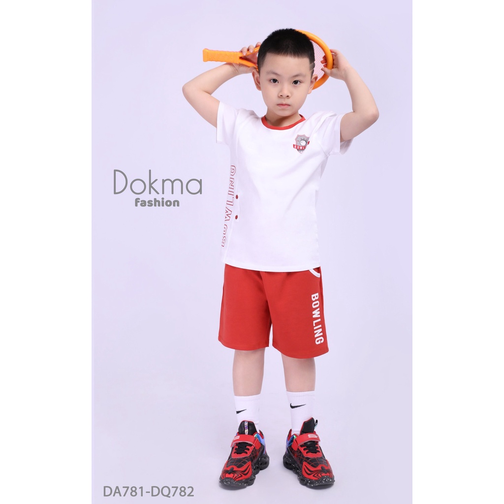 (6-10y) Quần đùi cotton thể thao cho bé DQ782 - DOKMA