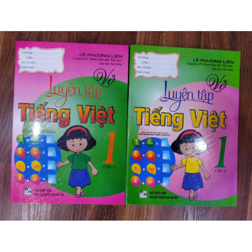 Sách - Combo Vở Luyện Tập Tiếng Việt 1 (Theo Chương Trình Tiểu Học Mới Định Hướng Phát Triển Năng Lực)