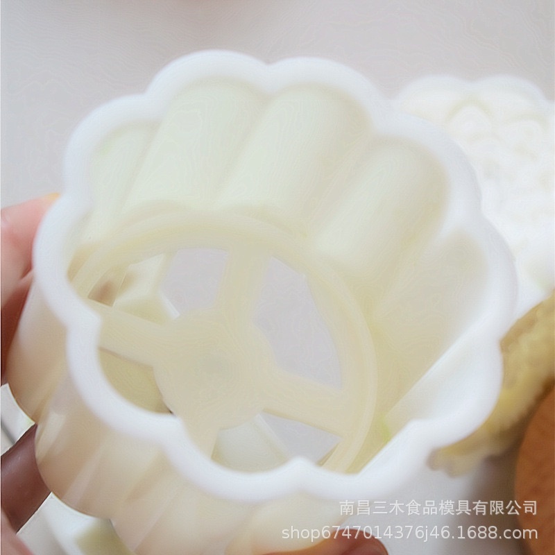 [Hàng mới về] Khuôn trung thu tháp sen 2 mặt 150g