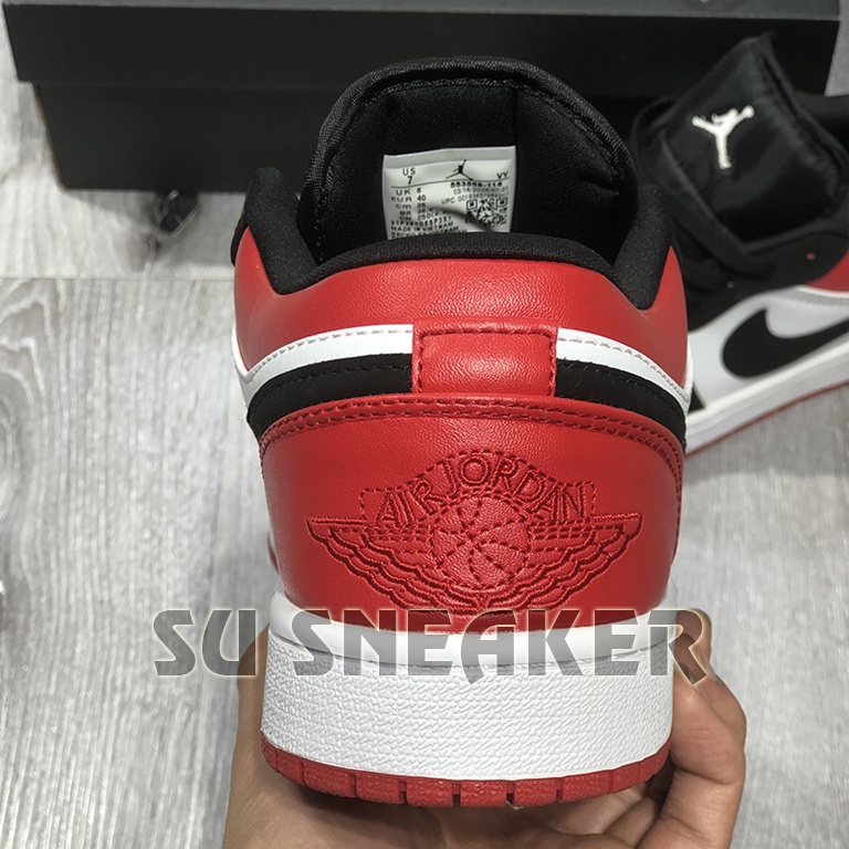 Giày Thể Thao/ Sneaker Jordan 1 Low Đỏ Đen ( Full Box )