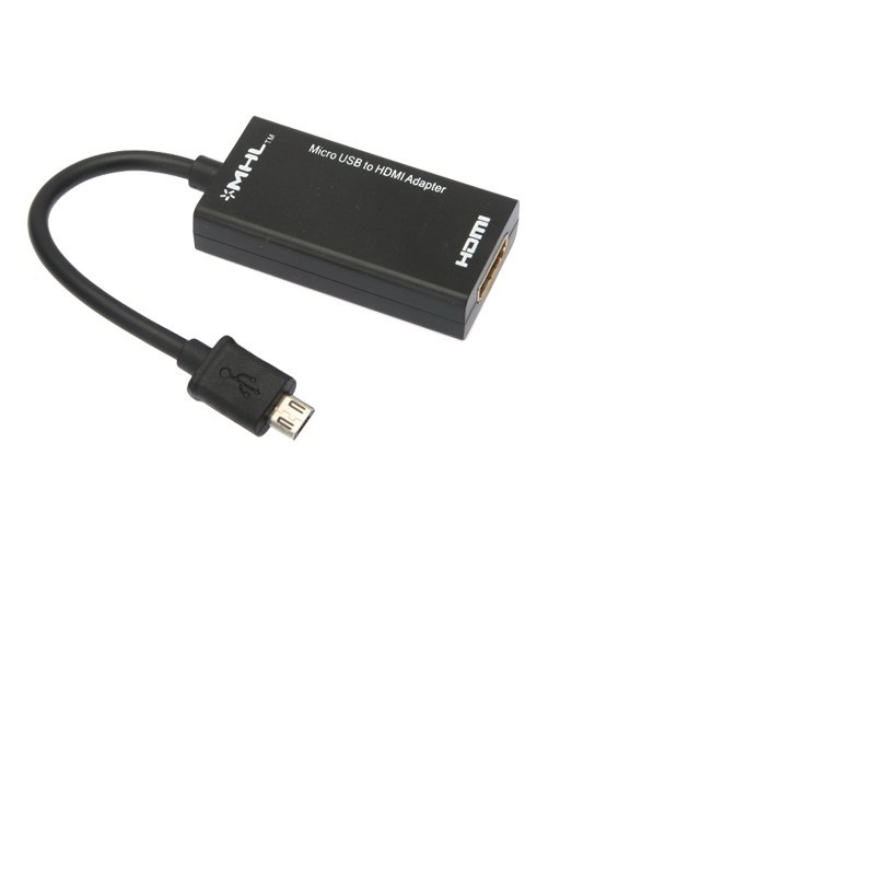 Cáp MHL chuyển Micro USB to HDMI (Đen) từ điện thoại lên TIVI - Cáp chuyển đổi MHL