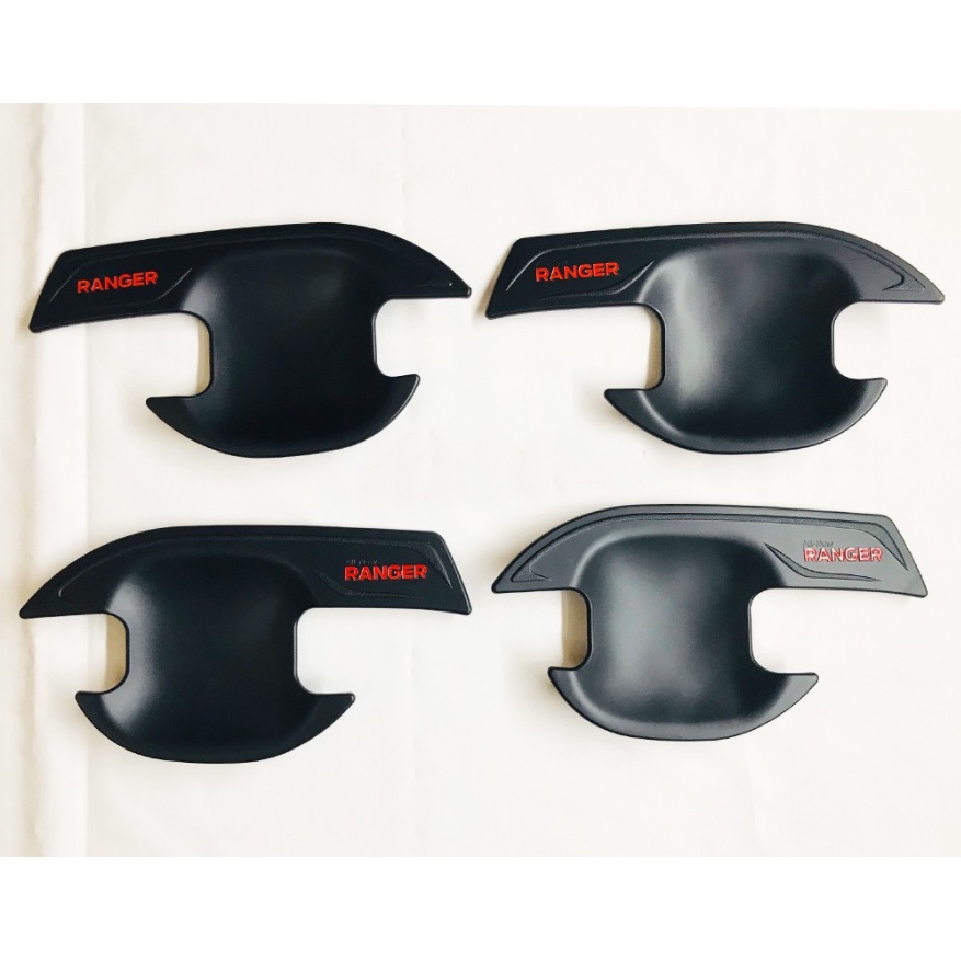 Ốp tay nắm, hõm cửa xe Ford Ranger 2014 -2021 nhựa đen cao cấp