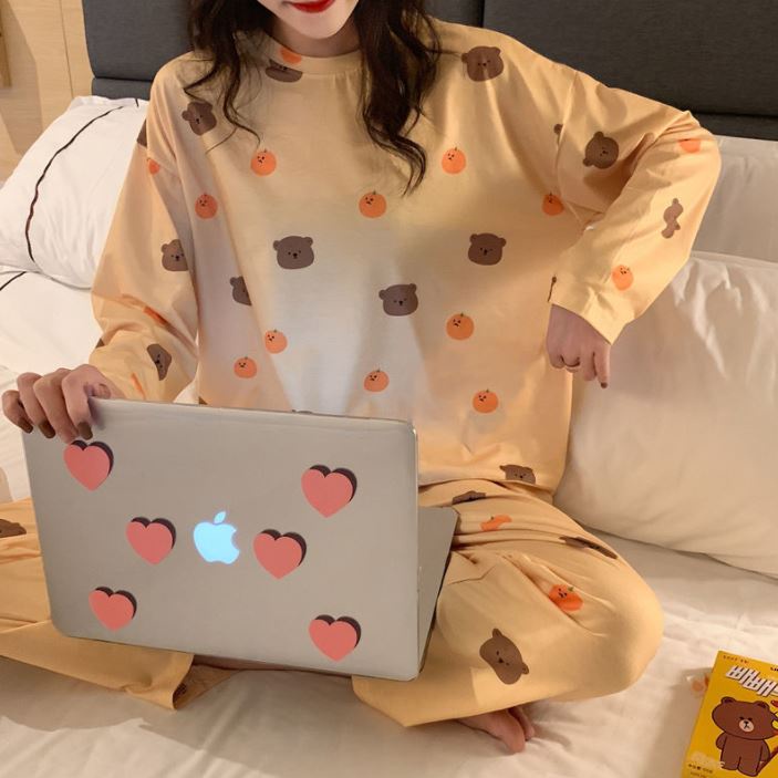 Đồ Ngủ Nữ Pijama Dài Tay Mặc Nhà Đồ Bộ Dài Tay Cotton Dễ Thương Latozia BĐN06 | BigBuy360 - bigbuy360.vn