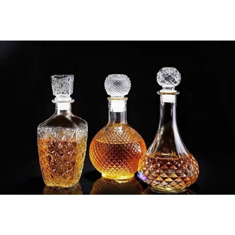 BÌNH RƯƠU THUỶ TINH CAO CẤP - VỎ RƯƠU 750-800-900ml