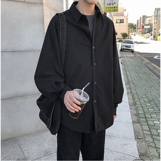 Áo sơ mi hàn quốc dài tay dáng rộng shirt loose sct8sm17
