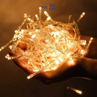 Dây đèn led trang trí phòng ngủ phòng khách ngoài trời trang trí cây thông noel decor phòng siêu đẹp