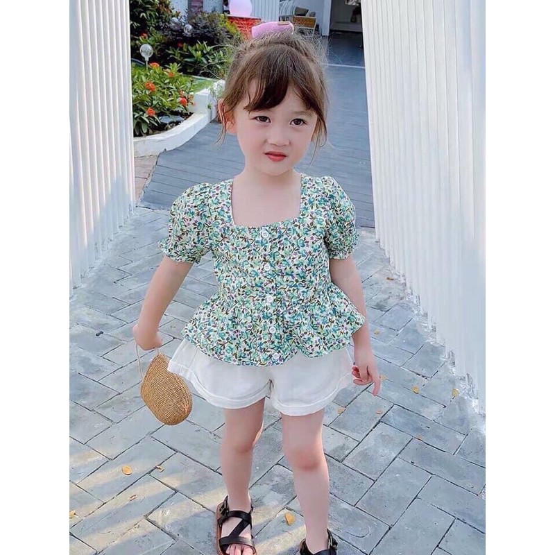 Set đồ mua hè cho bé gái đi học
