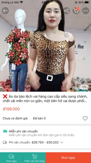 Áo kiểu beo quai đá QC