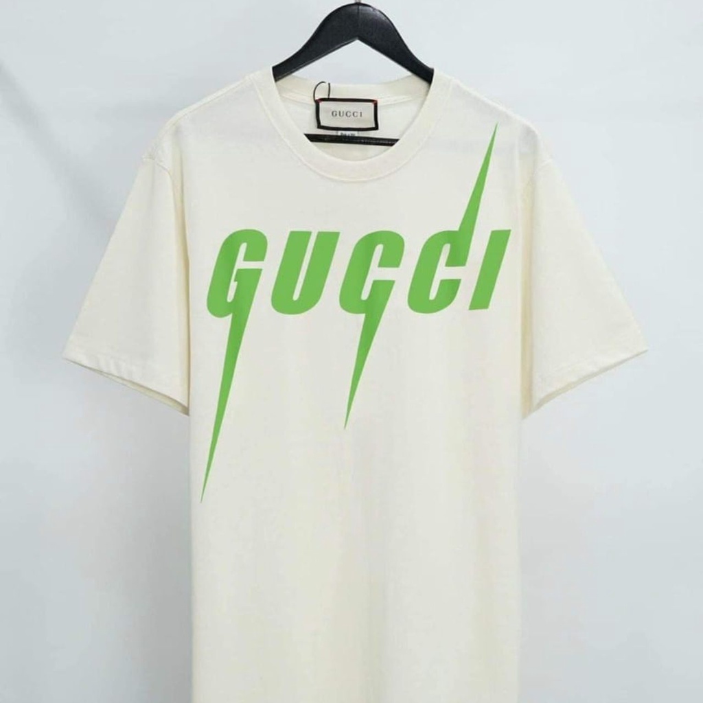 Áo Thun Tia Sét CHỮ Xanh,Áo Thun Cộc Tay Chất Liệu Cotton 100% In Chữ Tia Sét Xanh Dành Cho Cả Nam Và Nữ