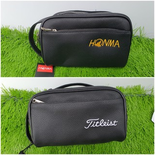 Túi cầm tay titleist và honma 2 ngăn mẫu mới - túi golf cầm tay