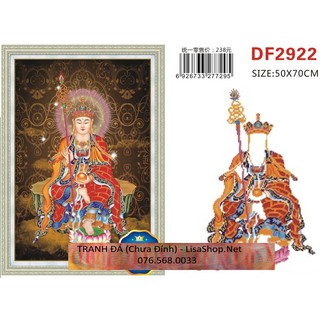 Tranh đính đá PHẬT ĐỊA TẠNG DF2922 LG1400(50x70cm) chưa đính 77527