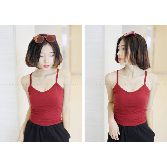 ÁO THUN NỮ 2 DÂY #AGE2X 6 MÀU | BigBuy360 - bigbuy360.vn