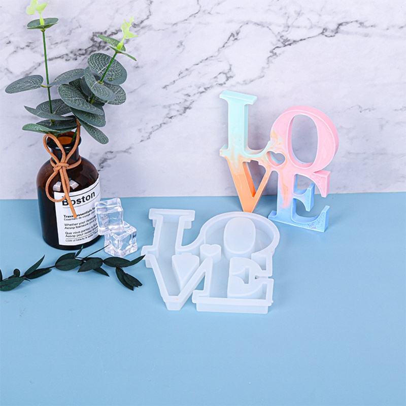 [Hàng mới về] Khuôn silicone làm trang sức hình chữ LOVE DIY