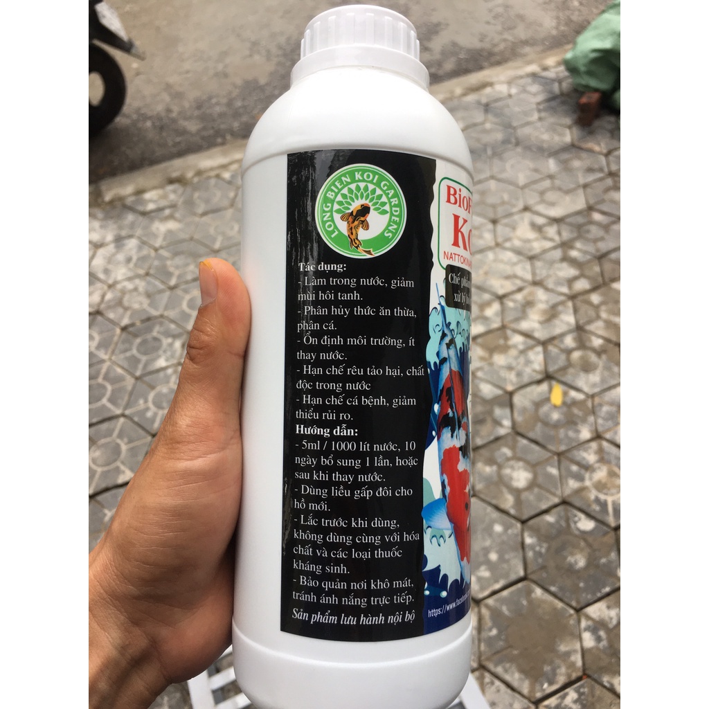 Men chế phẩm sinh học BIOFISH KOI,làm tong nước,giảm độc tố cho nước bể cá,hồ cá koi