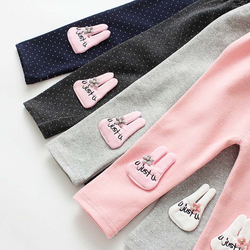 Quần legging dài họa tiết hoạt hình dễ thương cho bé gái
