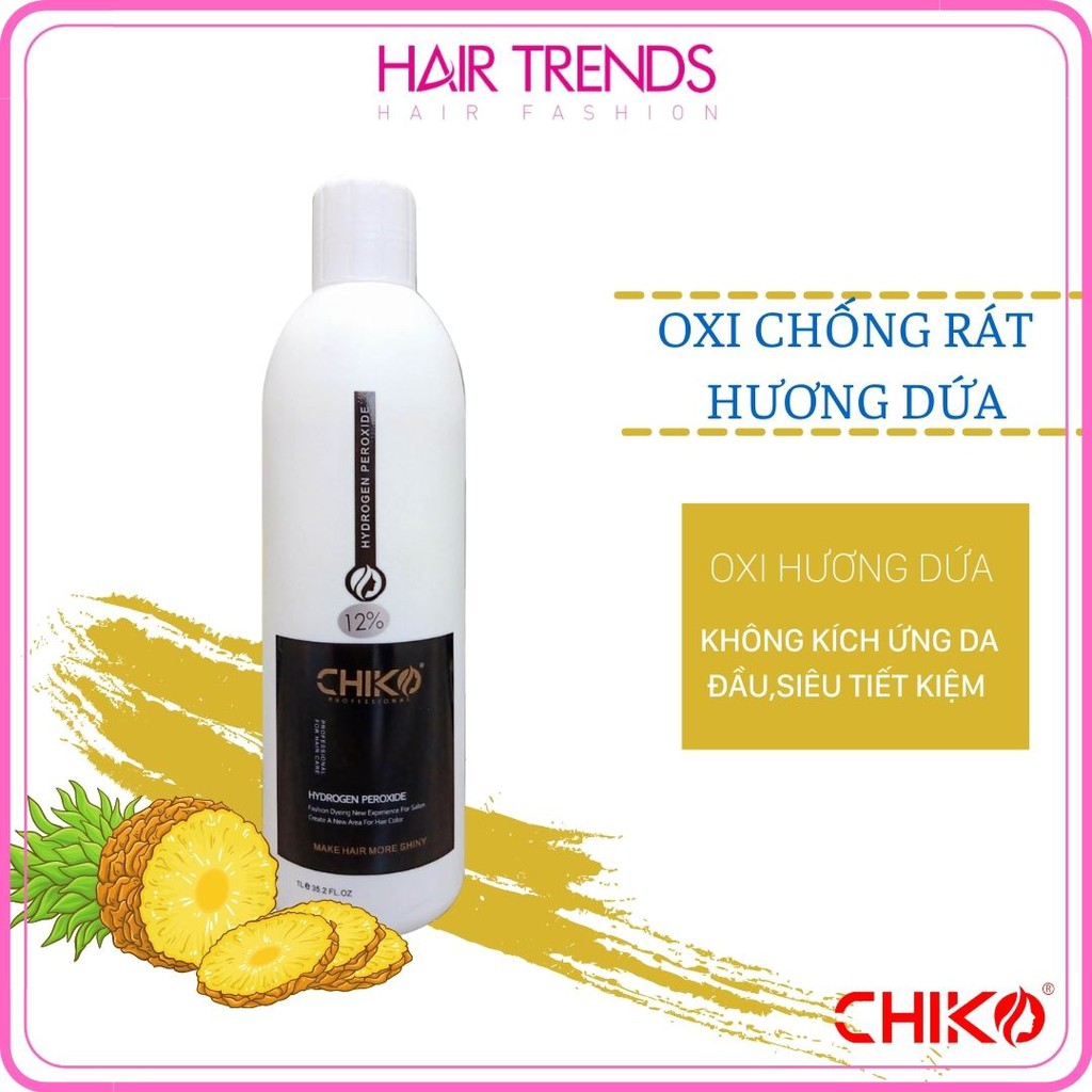 (CHÍNH HÃNG) Oxi nhuộm (trợ nhuộm) CHIKO - hương dứa 1000ml