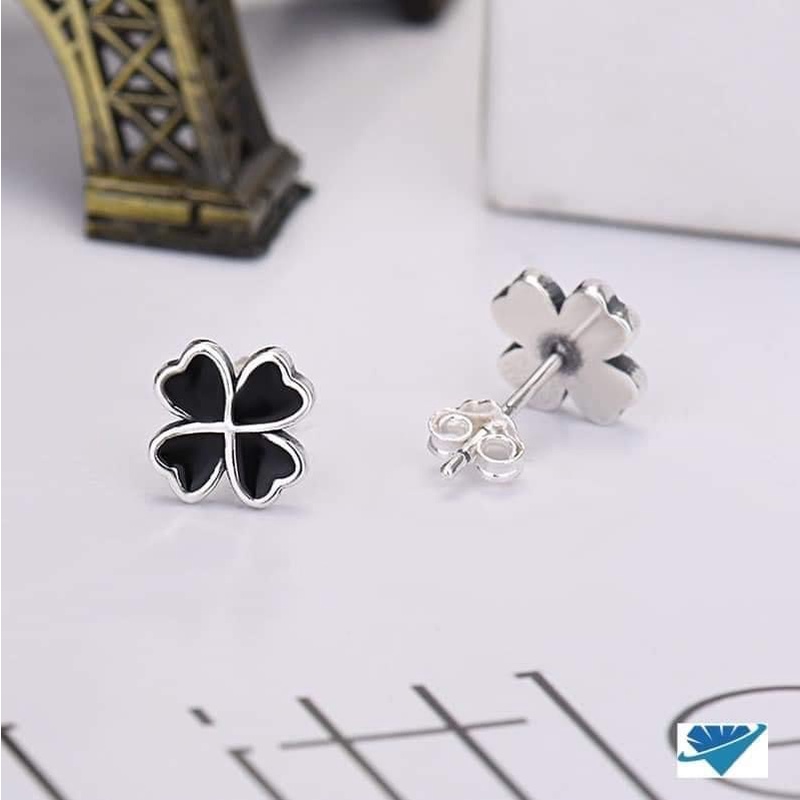 Bông tai cỏ bốn lá bạc ta