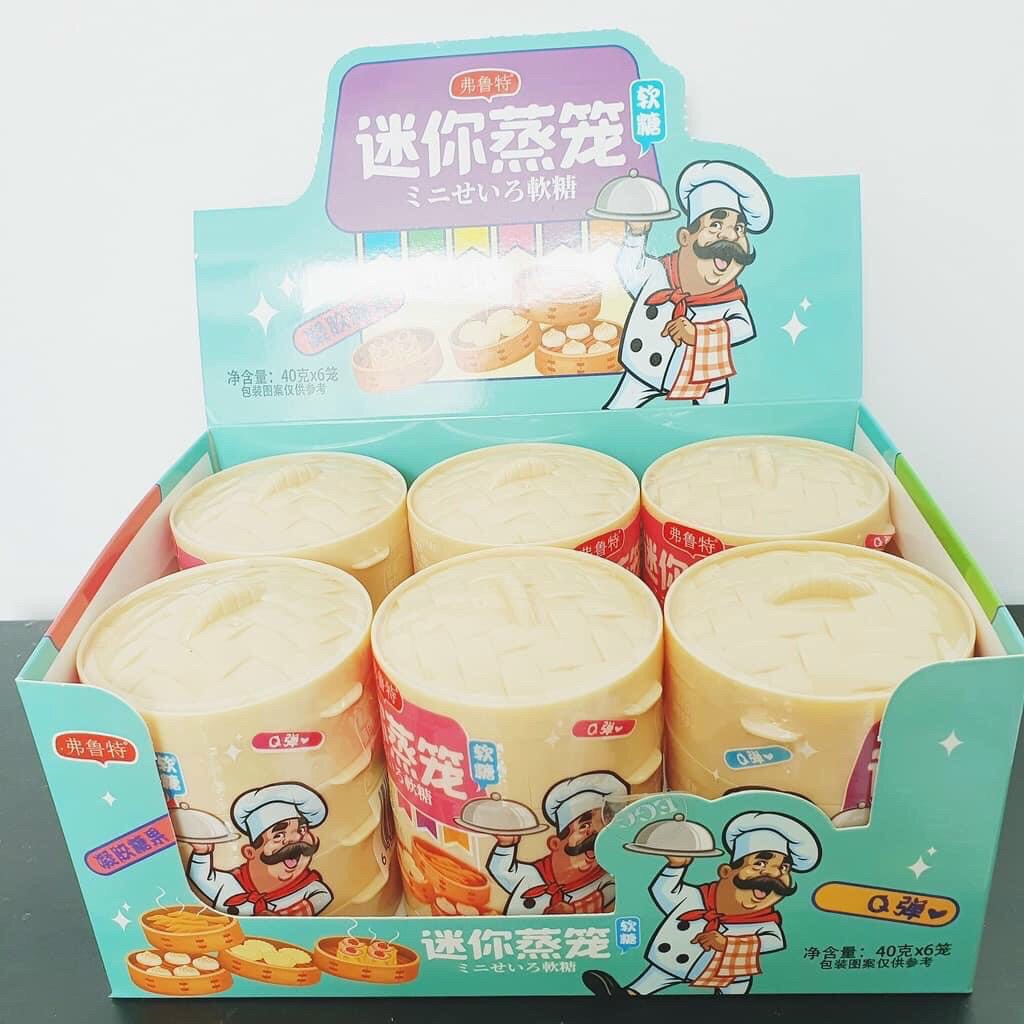 Kẹo dẻo xửng hấp Dimsum Mini siêu hot 3 ngăn Đầu Bếp Hongkong nhìn là mê