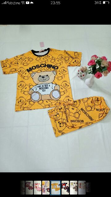 Đồ bộ thun lạnh 3D nữ mặc ở nhà từ 42-52kg | BigBuy360 - bigbuy360.vn