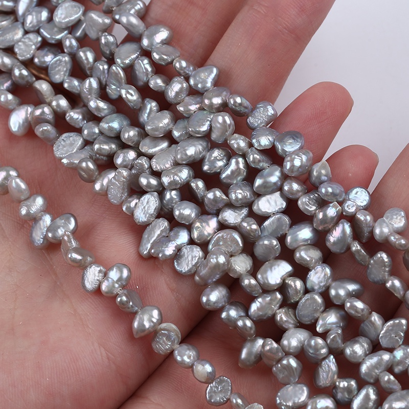 Cuộn Dây Ngọc Trai 5-6mm Màu Sắc Tự Nhiên Dùng Làm Trang Sức Thủ Công