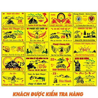 COMBO 20 LOGO PHƯỢT TEM PHƯỢT PHẢN QUANG