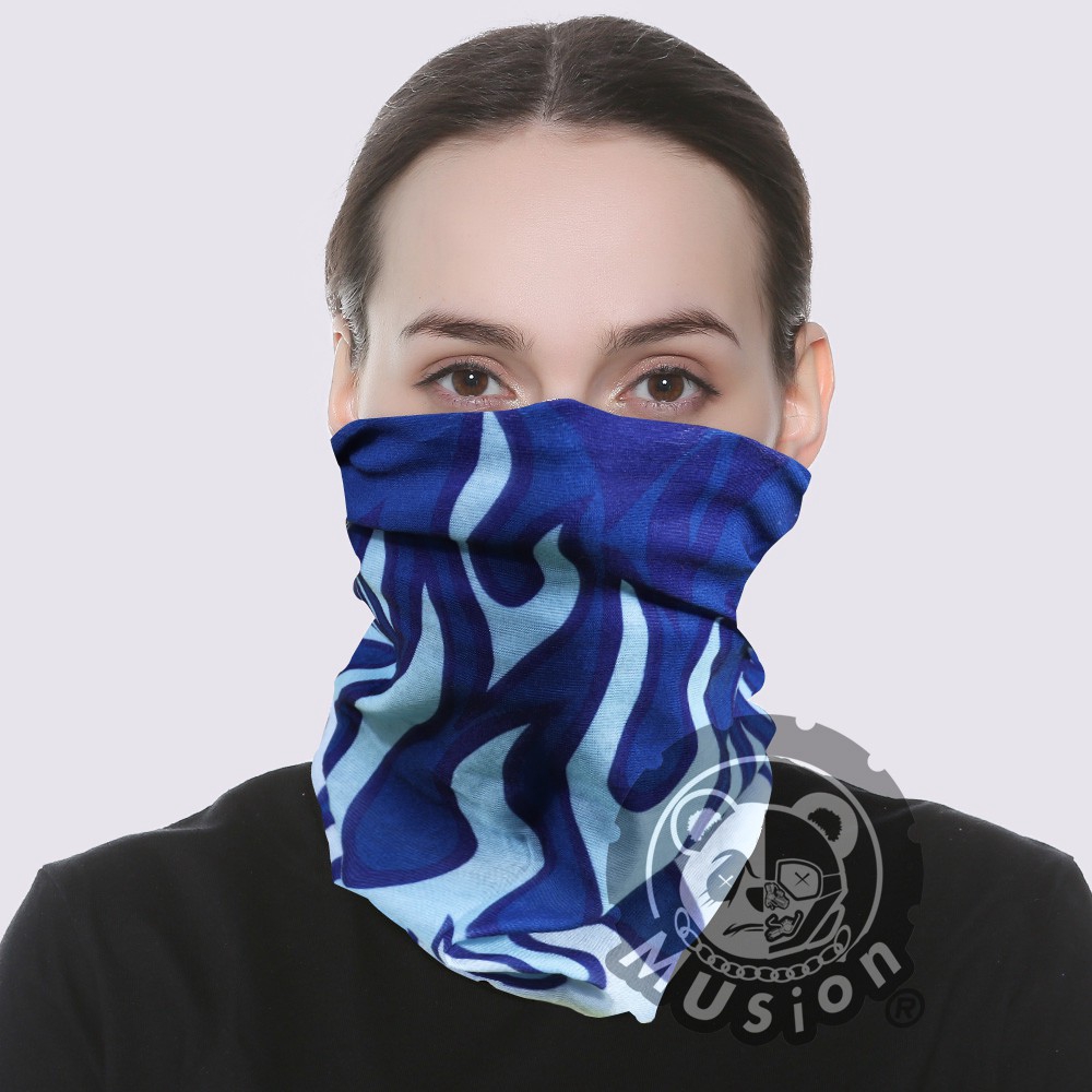 Blue Flame Khăn Đa Năng Đi Phượt Chống UV Chống Bụi Head Scarf Mask