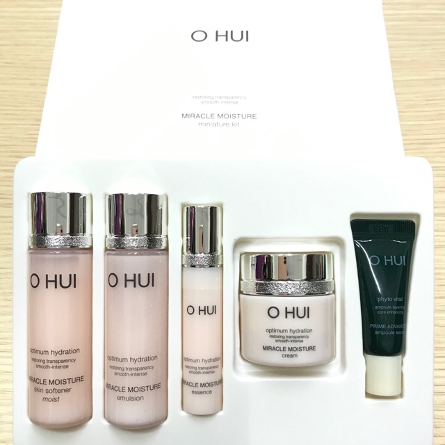 Set Dưỡng Ẩm Ohui Miracle Moisture miniature kit 5 sản phẩm