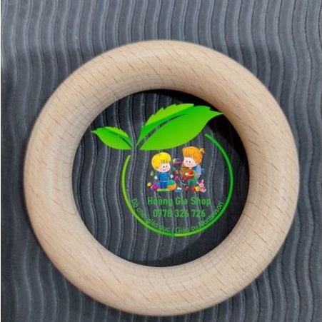 Vòng gỗ mộc Montessori 7cm làm đồ handmade, luyện tay cho bé