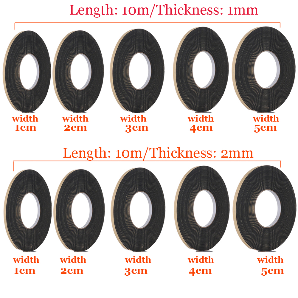 1 Cuộn Băng Keo Xốp Một Mặt Cách Âm Chống Nước Dán Cửa Sổ Nhà Tắm / Nhà Bếp | BigBuy360 - bigbuy360.vn