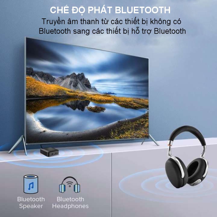 Bộ nhận và phát Bluetooth 5.0 hỗ trợ SPDIF Optical và atpX UGREEN CM144 70158