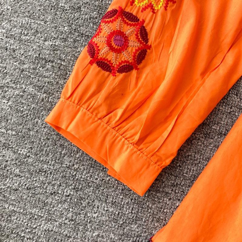 Đầm Boho Thổ Cẩm Thêu Họa Tiết Sắc Màu Thái Lan - kèm ảnh chi tiết từng đường kim mũi chỉ | BigBuy360 - bigbuy360.vn