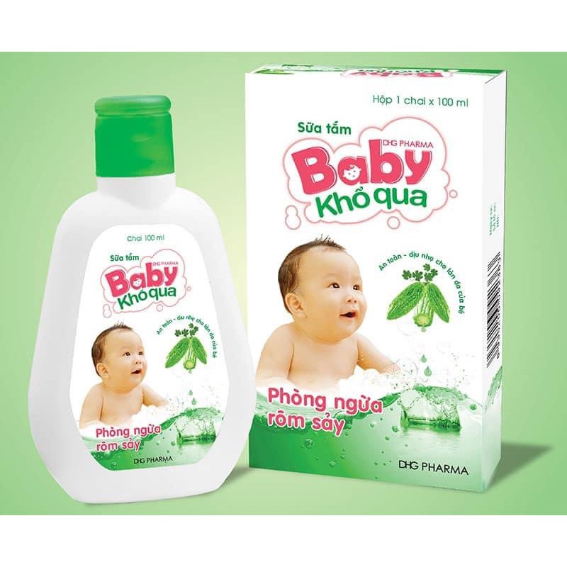 Sữa tắm Khổ Qua phòng ngừa rôm sảy cho bé 100ml